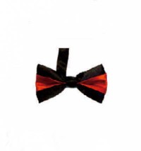BT018 make fashion bow tie online order color contrast bow tie manufacturer front view